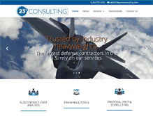 Tablet Screenshot of 23degreesconsulting.com